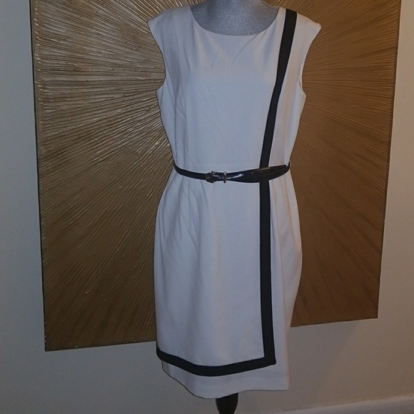 White Asymmetrical Wrap Dress